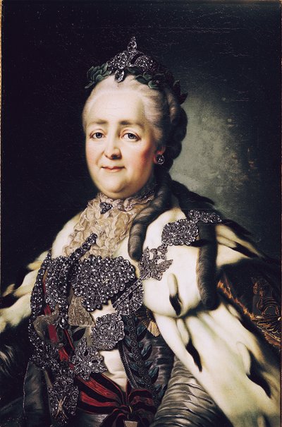 Porträt von Katharina II. (1729-96) von Russland von Alexander Roslin